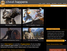 Tablet Screenshot of cheathappens.com